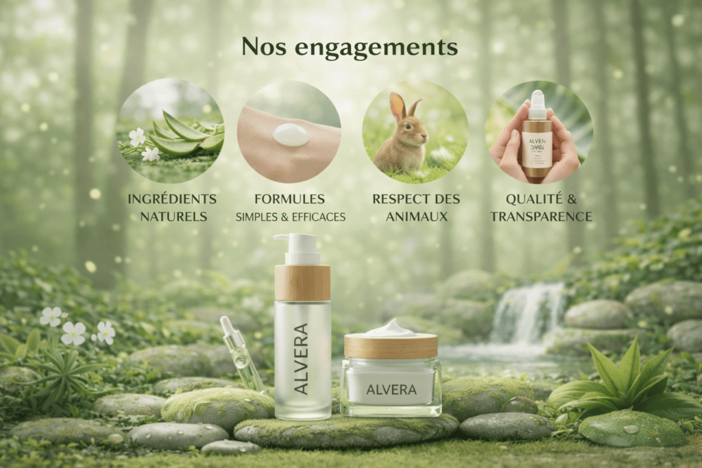 Soins de lèvres ALVERA naturels – nos engagements